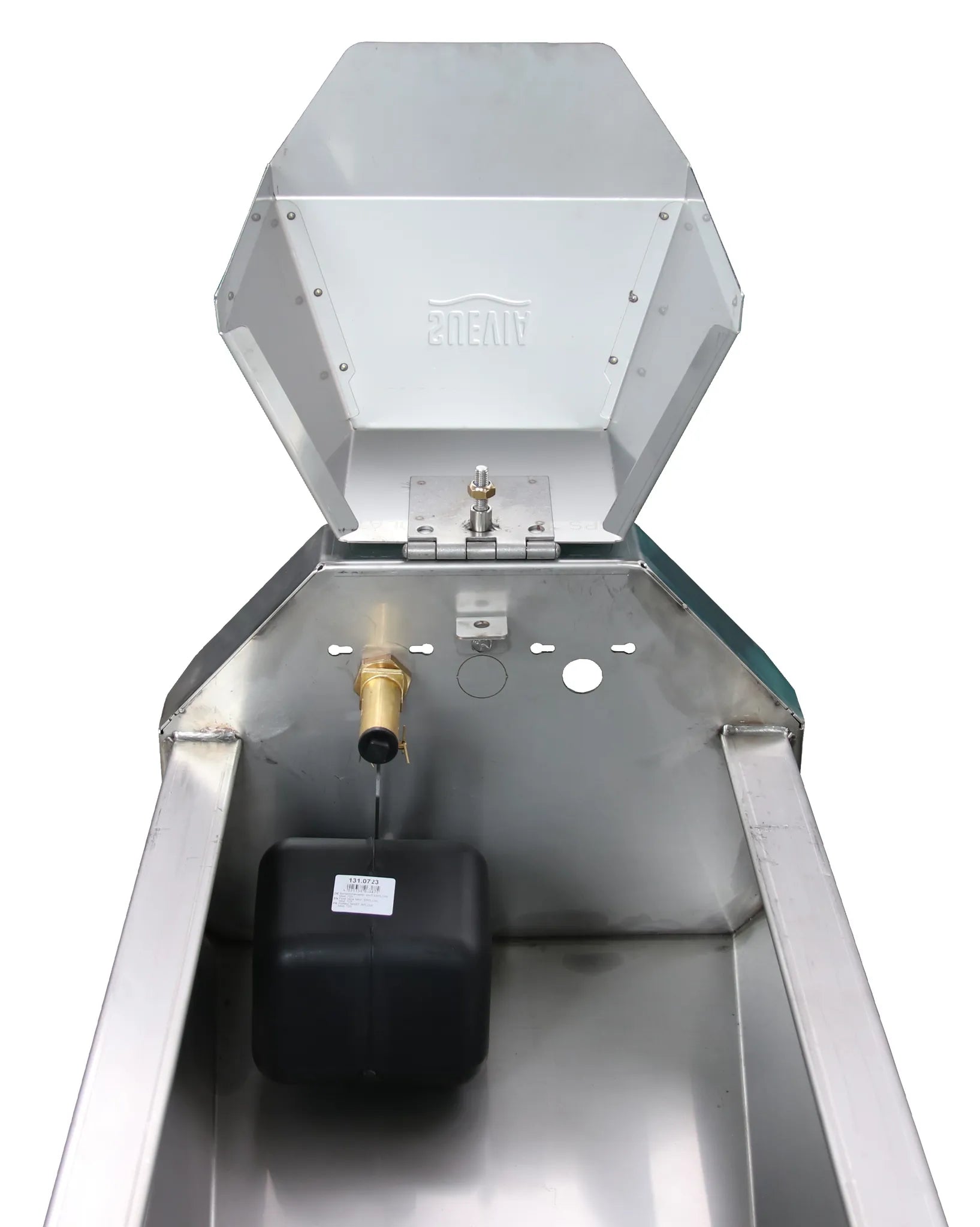 Schnellablauf-Trog 2,30 m (160 l) Modell 6223 für Wandmontage, Edelstahl