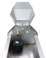 Schnellablauf-Trog 2,30 m (160 l) Modell 6223 für Wandmontage, Edelstahl