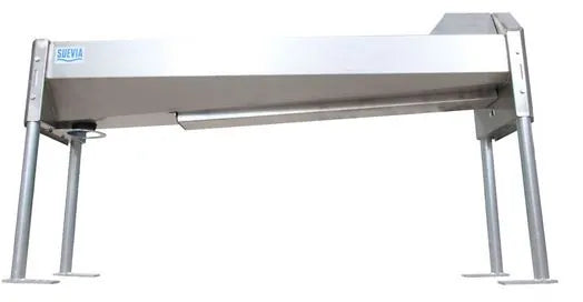 Schnellablauf-Trog 2,30 m (160 l) Modell 6223 für Wandmontage, Edelstahl
