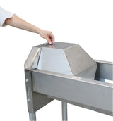 Schnellablauf-Trog 2,30 m (160 l) Modell 6223 für Wandmontage, Edelstahl