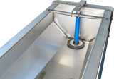 Schnellablauf-Trog 4,20 m (325 l) Modell 6742 für Wandmontage, Edelstahl