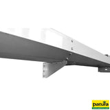 Schnellablauf-Trog, Edelstahl, 1,40 m, 100 l, Modell 6714, für Wandmontage, mit Stopfenhalter