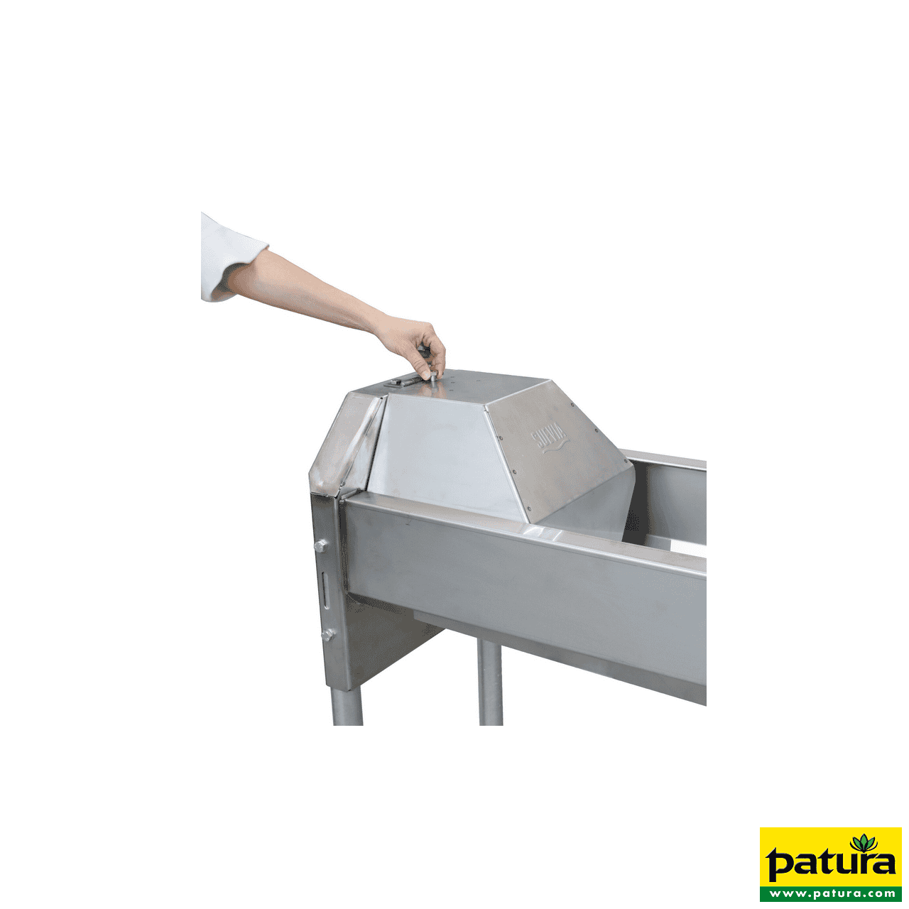 Schnellablauf-Trog 2,30 m (160 l) Modell 6223 für Wandmontage, Edelstahl