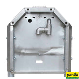 Schnellablauf-Trog, Edelstahl, 1,40 m, 100 l, Modell 6714, für Wandmontage, mit Stopfenhalter