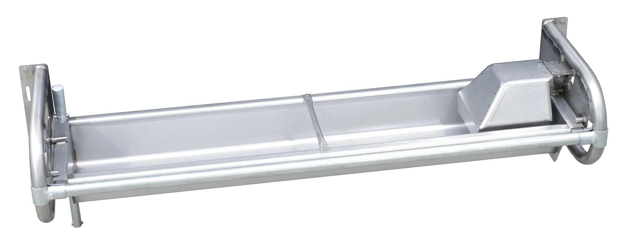 Flachschwenk-Trog 2,5 m - Inhalt 90 l für Wandmontage, Wanne und