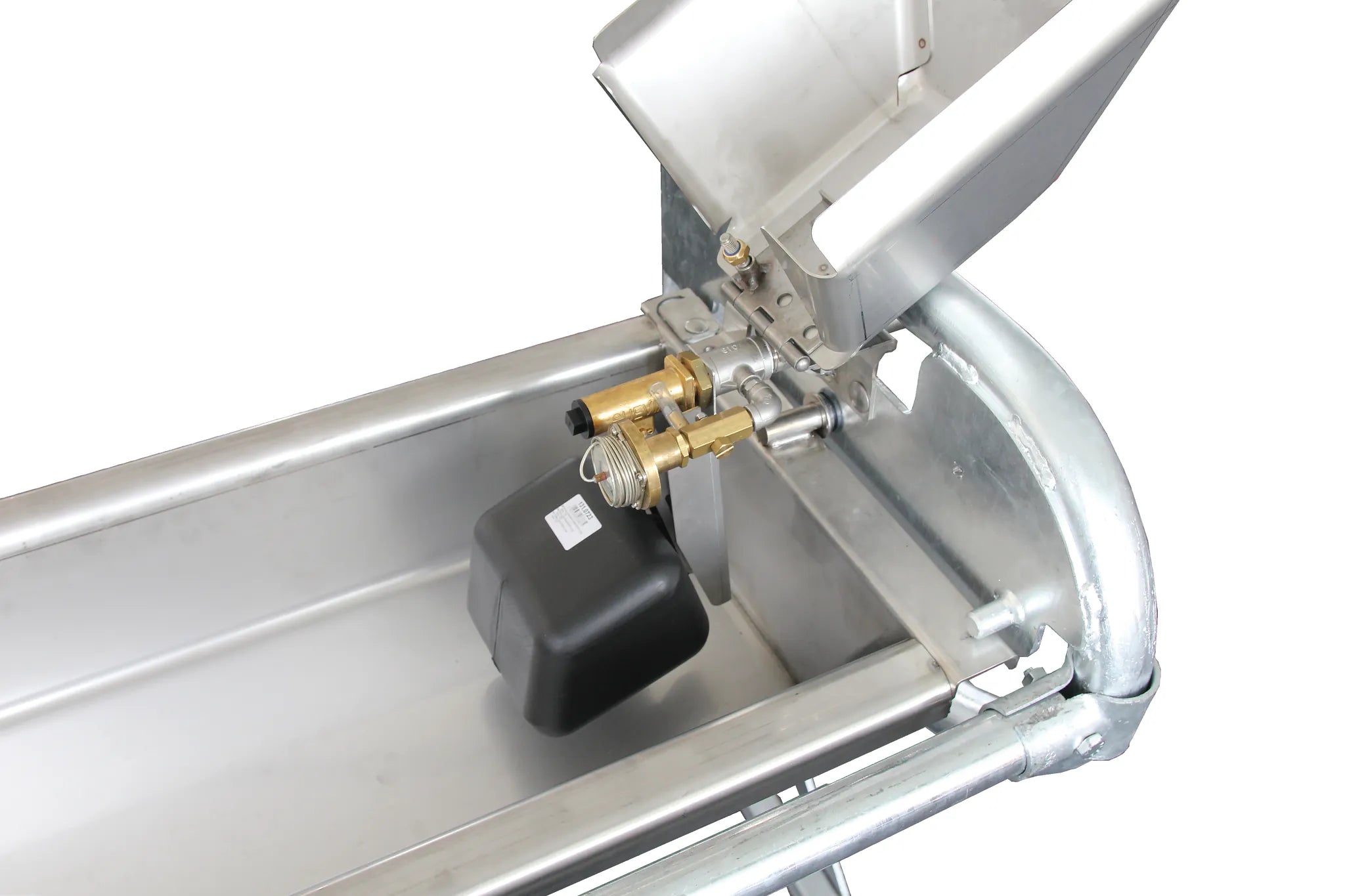 Flachschwenk-Trog 2,5 m - Inhalt 90 l für Wandmontage, Wanne und