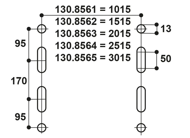 Flachschwenk-Trog 3,0 m - Inhalt 105 l für Wandmontage, Wanne und