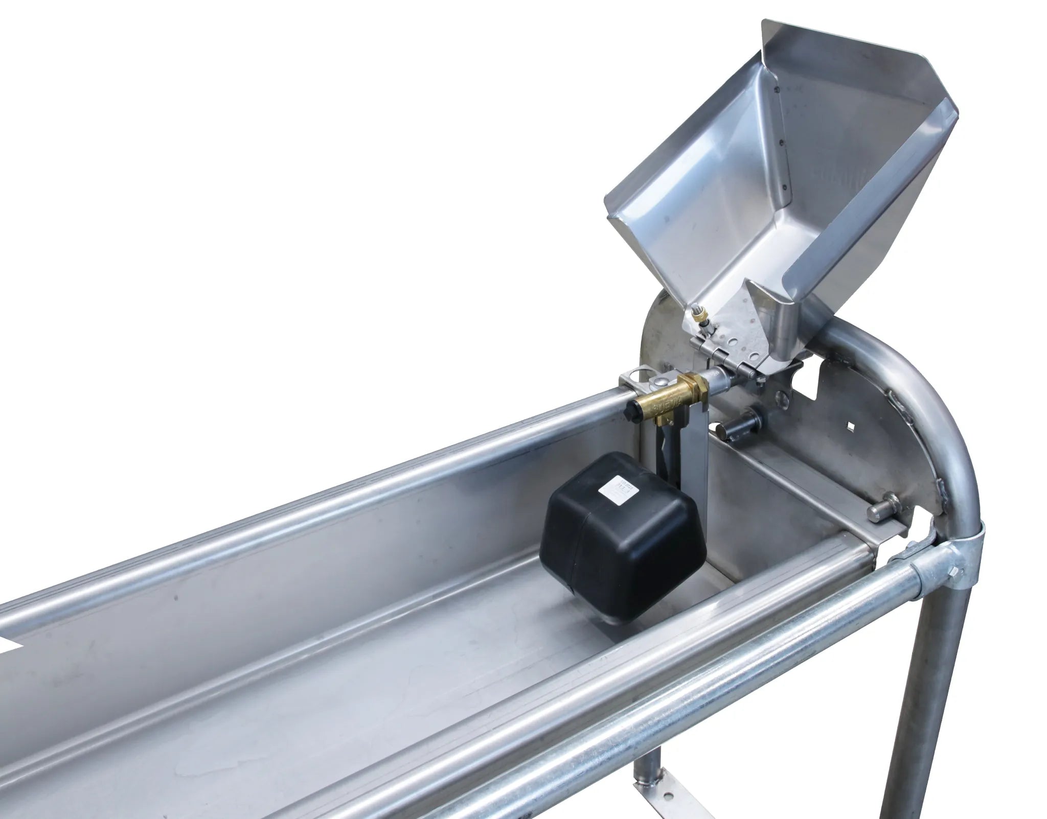 Flachschwenk-Trog 1,5 m - Inhalt 55 l für Bodenmontage, Wanne und