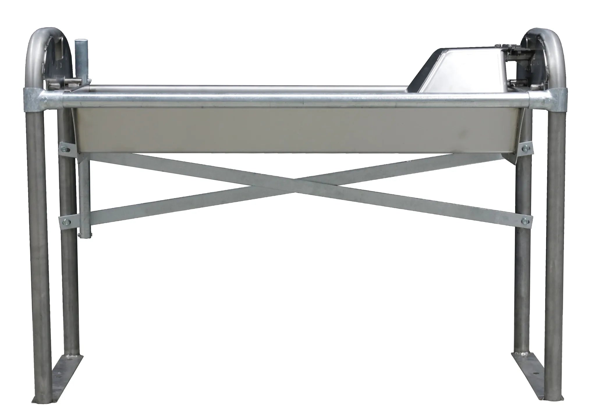 Flachschwenk-Trog 1,5 m - Inhalt 55 l für Bodenmontage, Wanne und