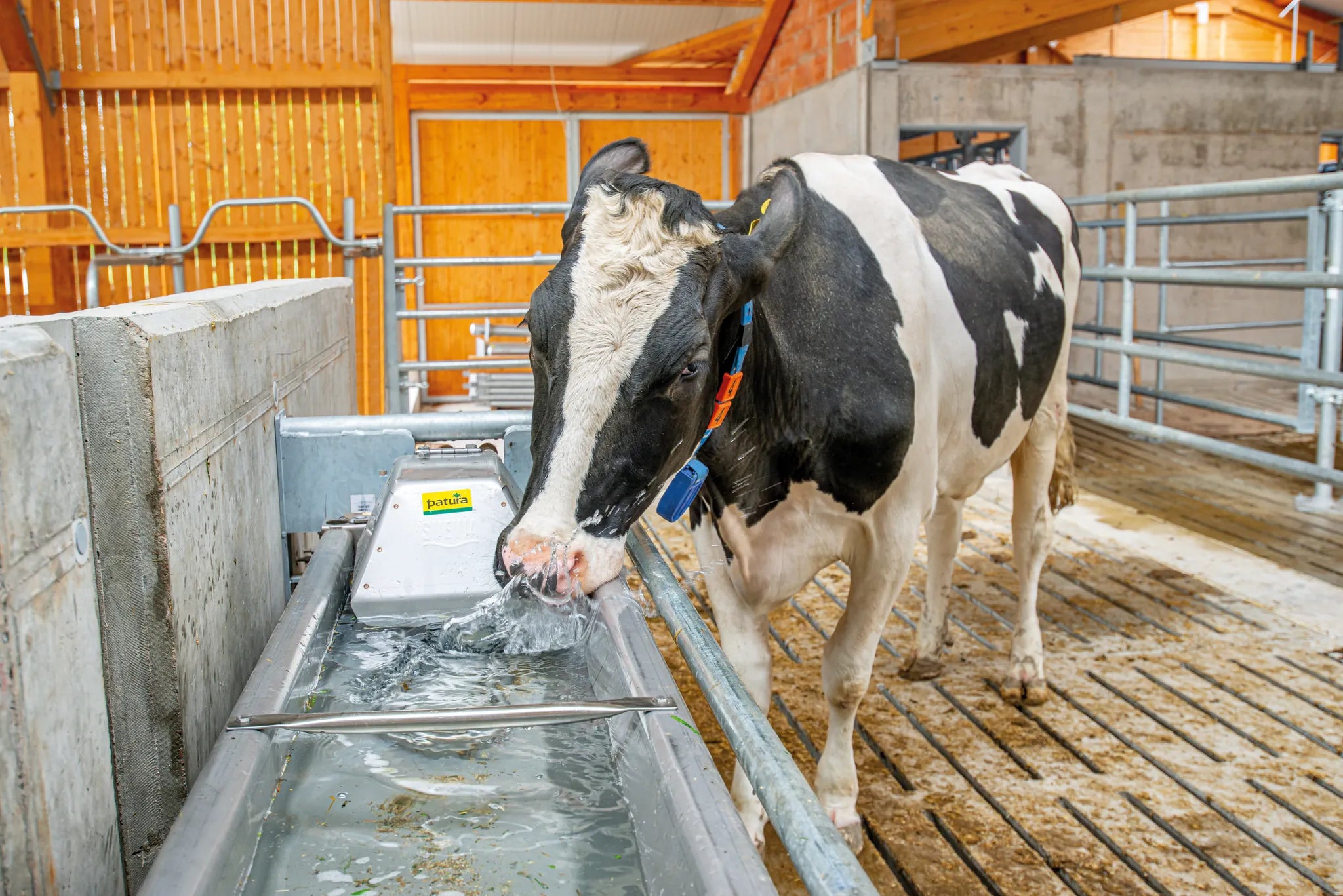 Flachschwenk-Trog 3,0 m - Inhalt 105 l für Bodenmontage, Wanne und Konsolen