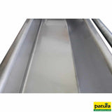 Flachschwenk-Trog, 1,0 m, 35 l, Edelstahl, für Wandmontage