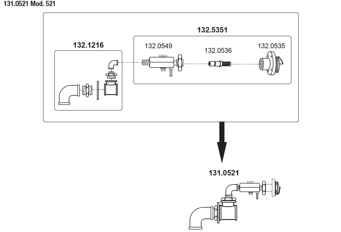 Frostschutzwächter mit Thermostatventil für Schnellablauftrog, Anschluss 3/4"
