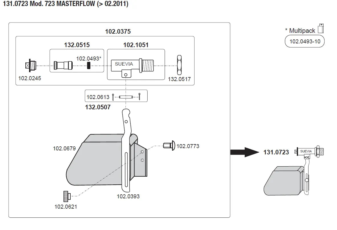 Schwimmerventil Masterflow, Mod. 723