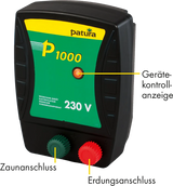 P1000, Weidezaun-Gerät für 230 V Netzanschluss