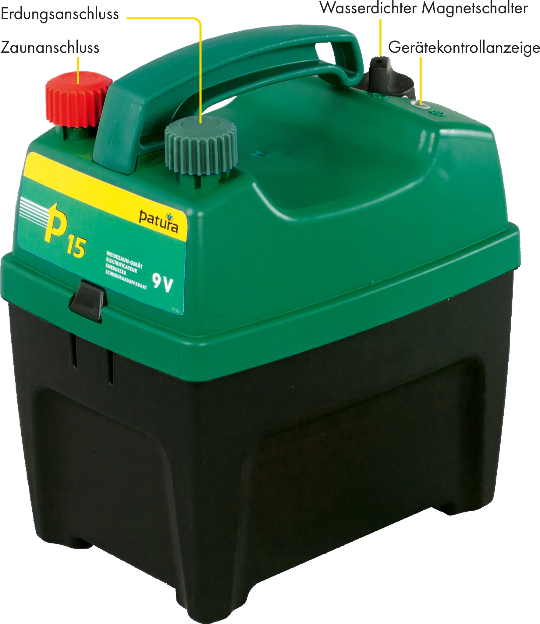 P15, Weidezaun-Gerät für 9 V Batterie