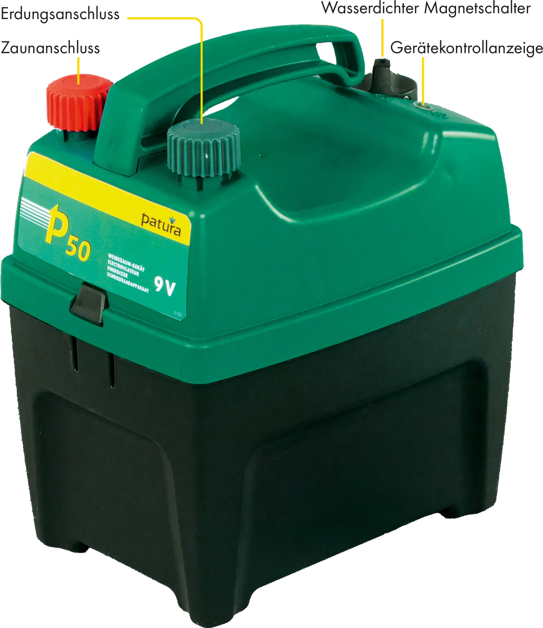 P50, Weidezaun-Gerät für 9 V Batterie