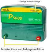 P5000, Weidezaun-Kombigerät, 230V/12V mit MaxiPuls-Technologie