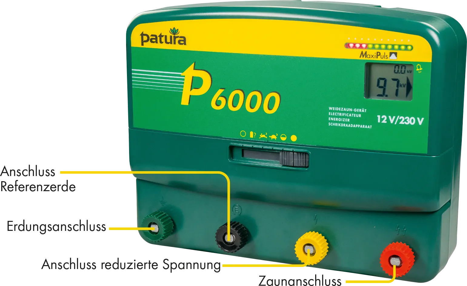 P6000, Multifunktionsgerät 230V / 12V MaxiPuls-Technologie, 15 Joule
