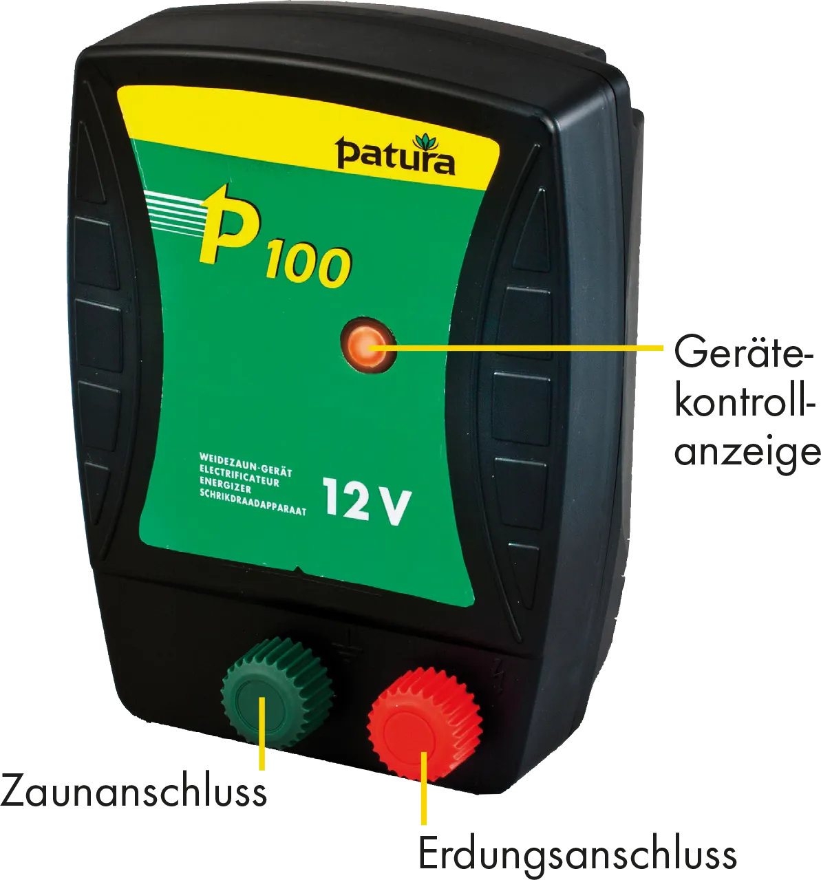 P100, Weidezaun-Gerät für 12 V Akku