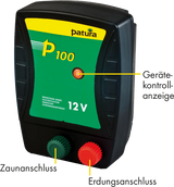 P100, Weidezaun-Gerät für 12 V Akku