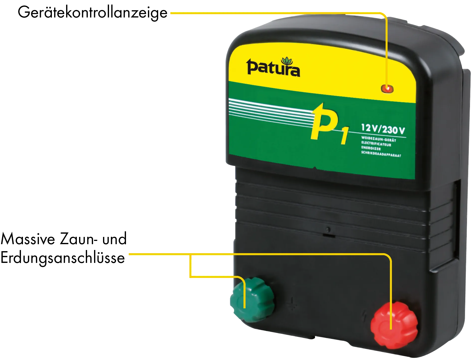 P1 Weidezaun-Kombigerät, 230V/12V