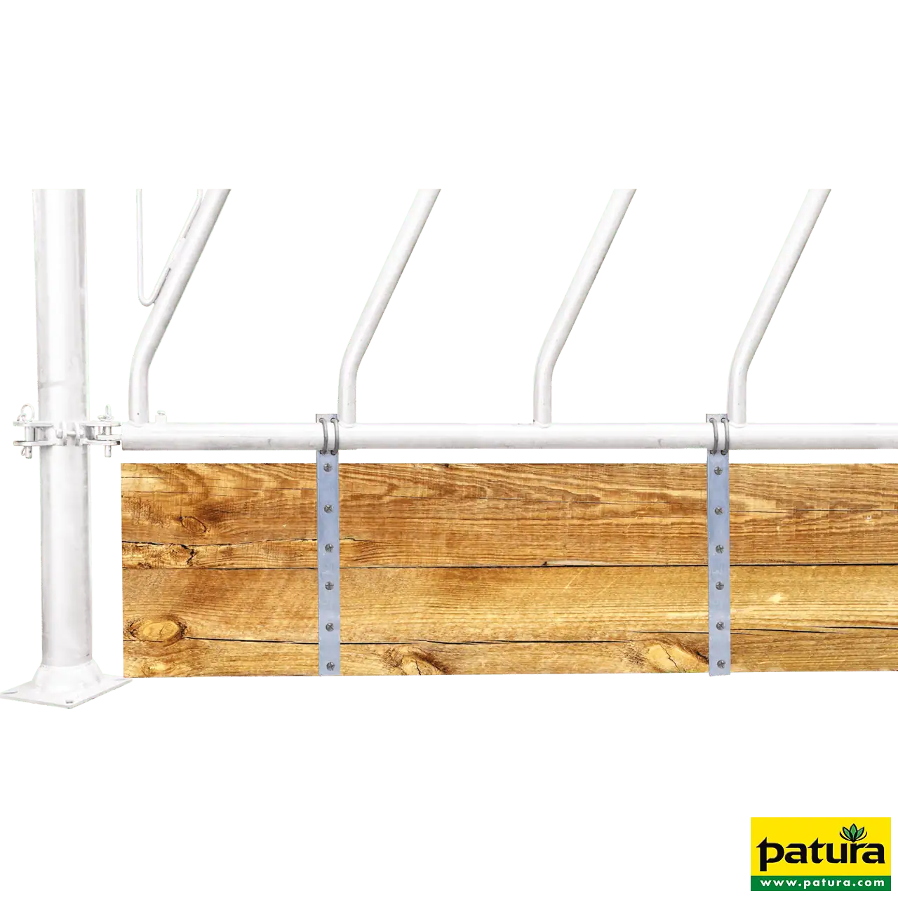 Barrenwandhalter, für Holzbohlen, für Rohr Ø 60,3 mm (2")