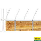 Barrenwandhalter, für Holzbohlen, für Rohr Ø 60,3 mm (2")