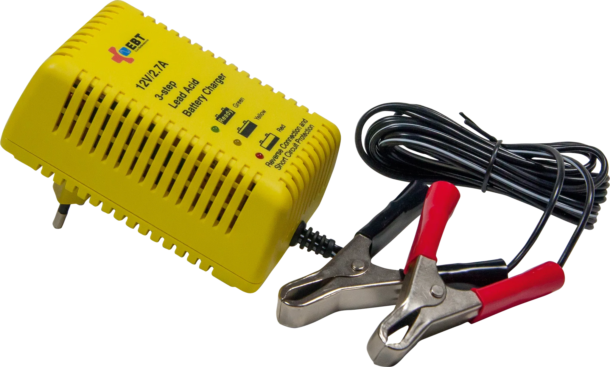 Automatikladegerät 12 V / 2,7 A, speziell für Gelakkus 32 Ah