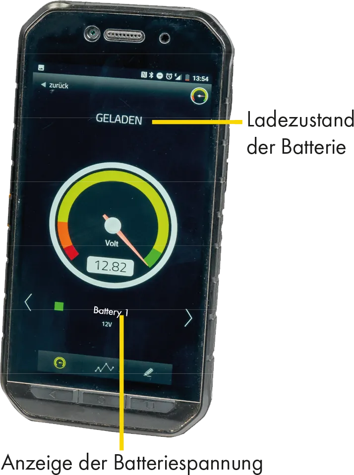 Battery-Guard zur Batteriekontrolle per Smartphone