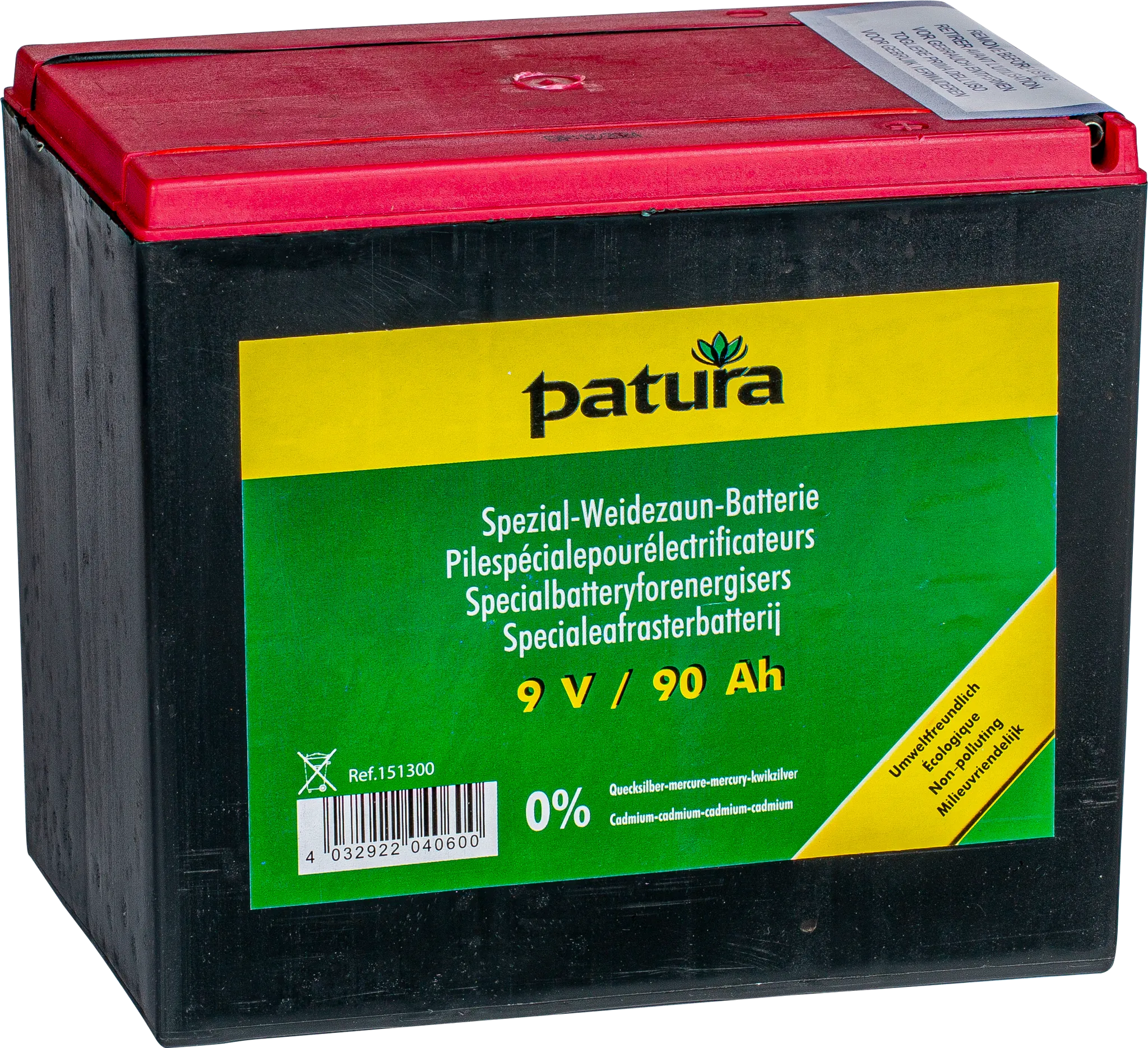 Spezial Weidezaun-Batterie 9 V / 90 Ah