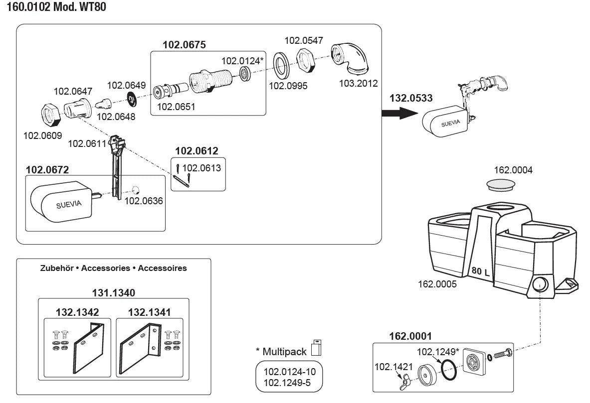 Laufstall- und Weidetränke Mod. WT80 mit Hochleistungs-Schwimmerventil