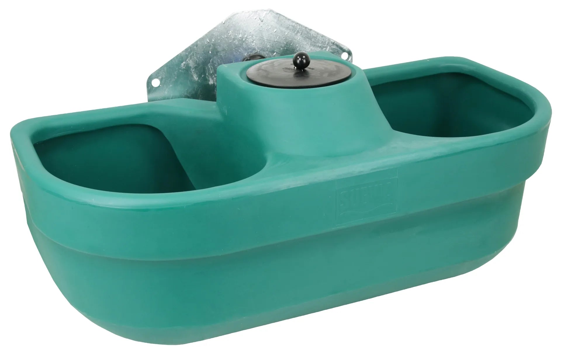 Anbau-Doppeltränke für Weidefäßer Modell FT55, Inhalt 55 Liter