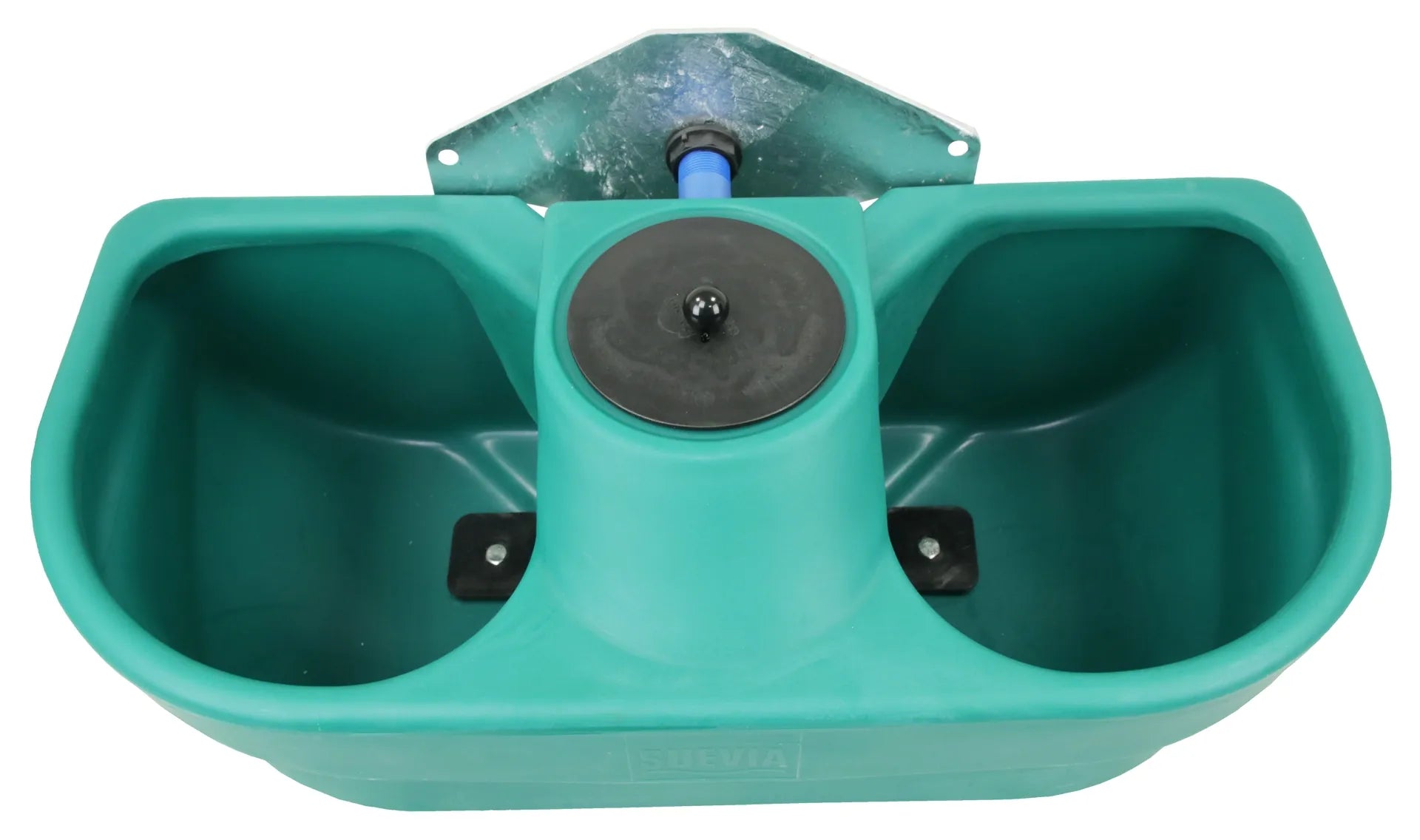 Anbau-Doppeltränke für Weidefäßer Modell FT55, Inhalt 55 Liter