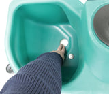 Anbau-Doppeltränke für Weidefäßer Modell FT55, Inhalt 55 Liter