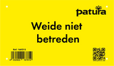 Warnschild "Weide betreten verboten" Kunststoff -niederländisch-