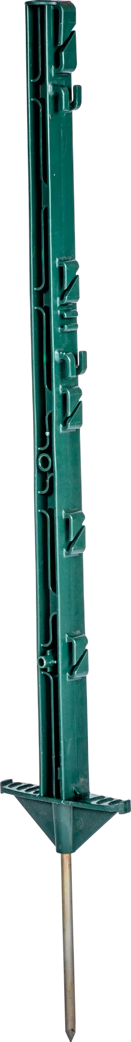 Kunststoffpfahl 0,73 m, 5 Drahthalter, grün, (10 Stück / Pack)