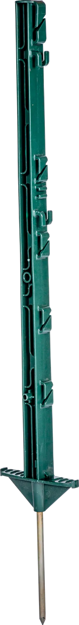 Kunststoffpfahl 0,73 m, 5 Drahthalter, grün, (10 Stück / Pack)