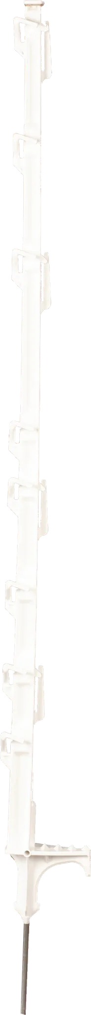 DrehFix-Kunststoffpfahl, 1,05 m, weiß, 8 Drahthalter (10 Stück / Pack)