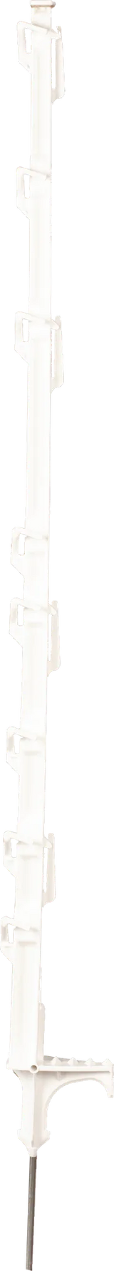 DrehFix-Kunststoffpfahl, 1,05 m, weiß, 8 Drahthalter (10 Stück / Pack)