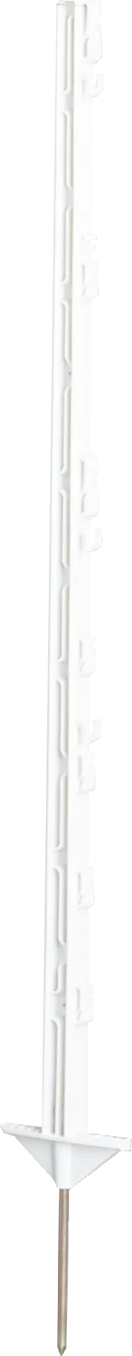 Kunststoffpfahl 1,05 m, 7 Drahthalter + 2 Seilhalter (10 Stück / Pack)