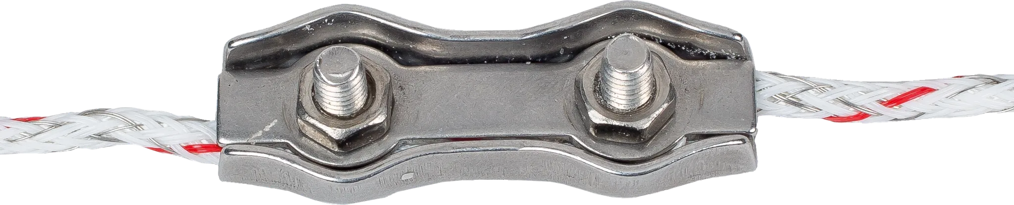 Litzenverbinder doppelt, Edelstahl für Litzen bis 4 mm (5 Stück/Pack)