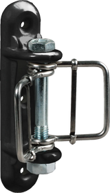 Breitband-Eckisolator, mit 2 Bügel schwarz, für 40 mm Band (3 Stück / Pack)