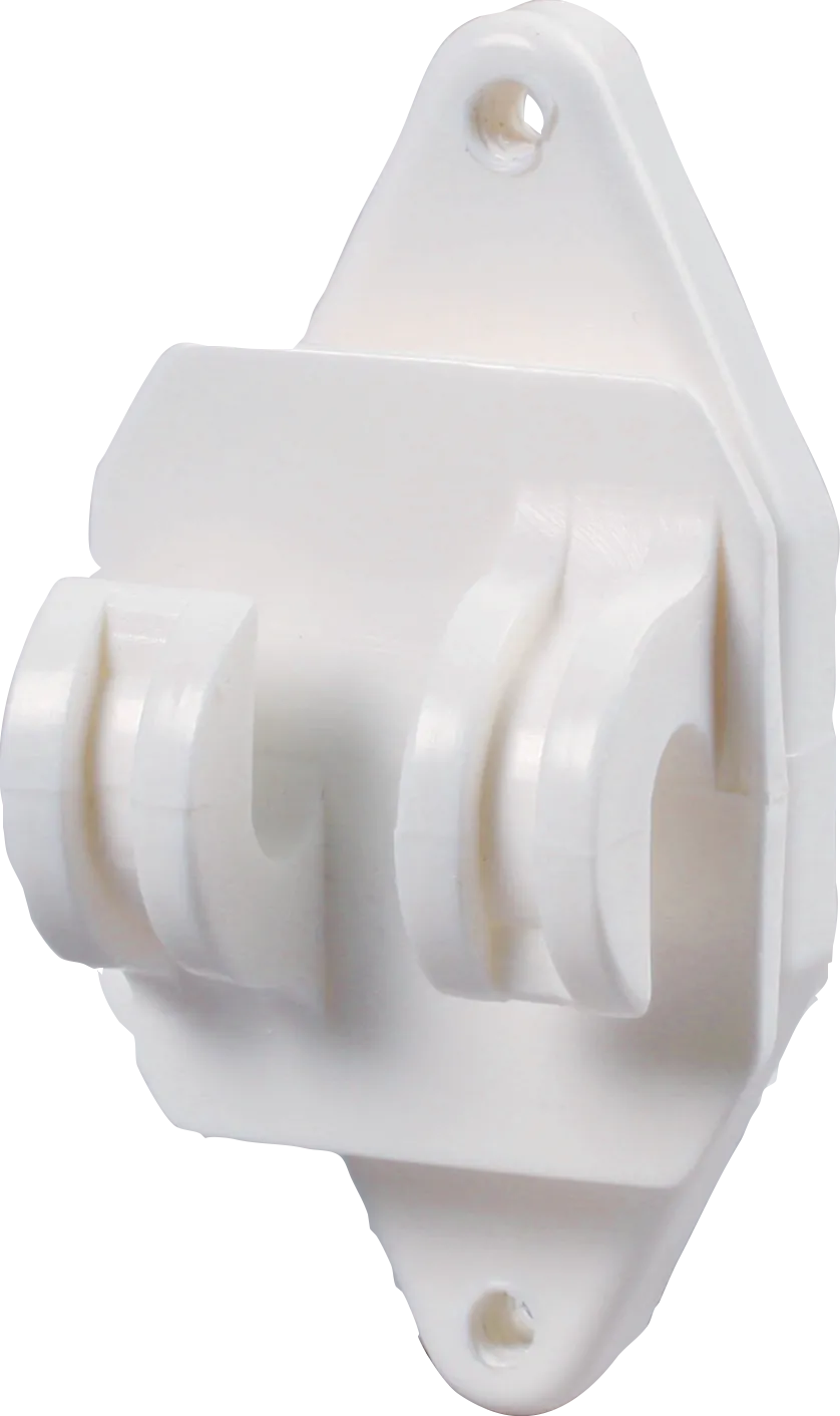 Festzaun-Isolator, weiss, für Seil und HippoWire (25 Stück / Pack)