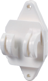 Festzaun-Isolator, weiss, für Seil und HippoWire (25 Stück / Pack)