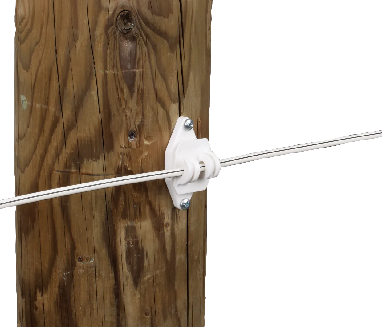 Festzaun-Isolator, weiss, für Seil und HippoWire (25 Stück / Pack)