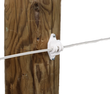 Festzaun-Isolator, weiss, für Seil und HippoWire (25 Stück / Pack)