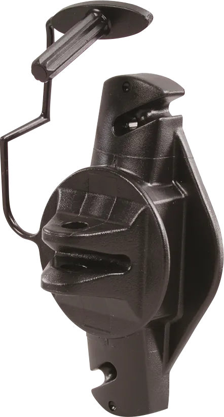 Festzaun-Isolator m. Stift, zum leichten Ablegen des Drahtes (25 Stück / Pack)