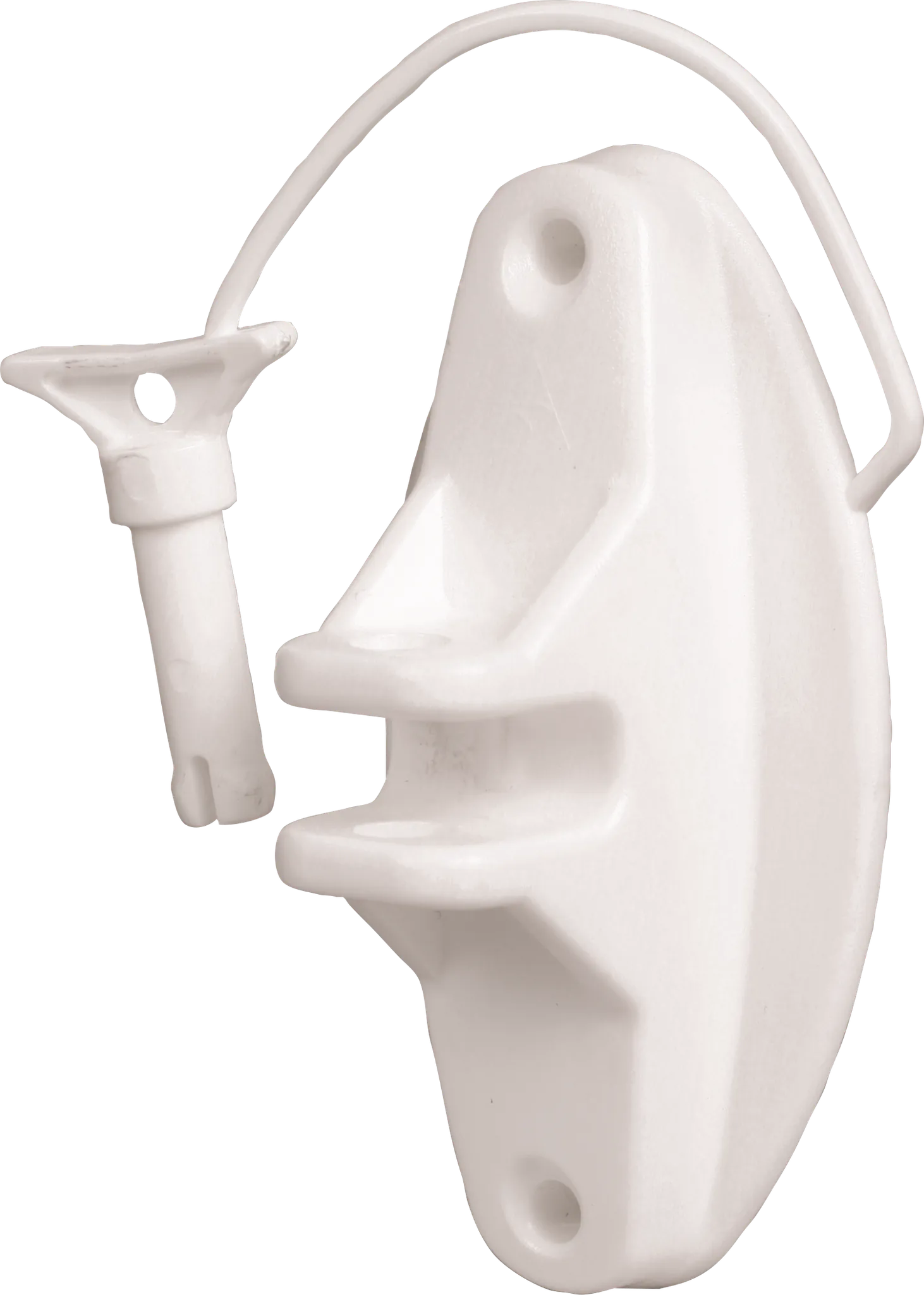 Festzaun-Isolator m. Stift, weiss, für Seil und HippoWire (25 Stück / Pack)