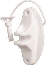 Festzaun-Isolator m. Stift, weiss, für Seil und HippoWire (25 Stück / Pack)