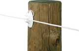 Festzaun-Isolator m. Stift, weiss, für Seil und HippoWire (25 Stück / Pack)